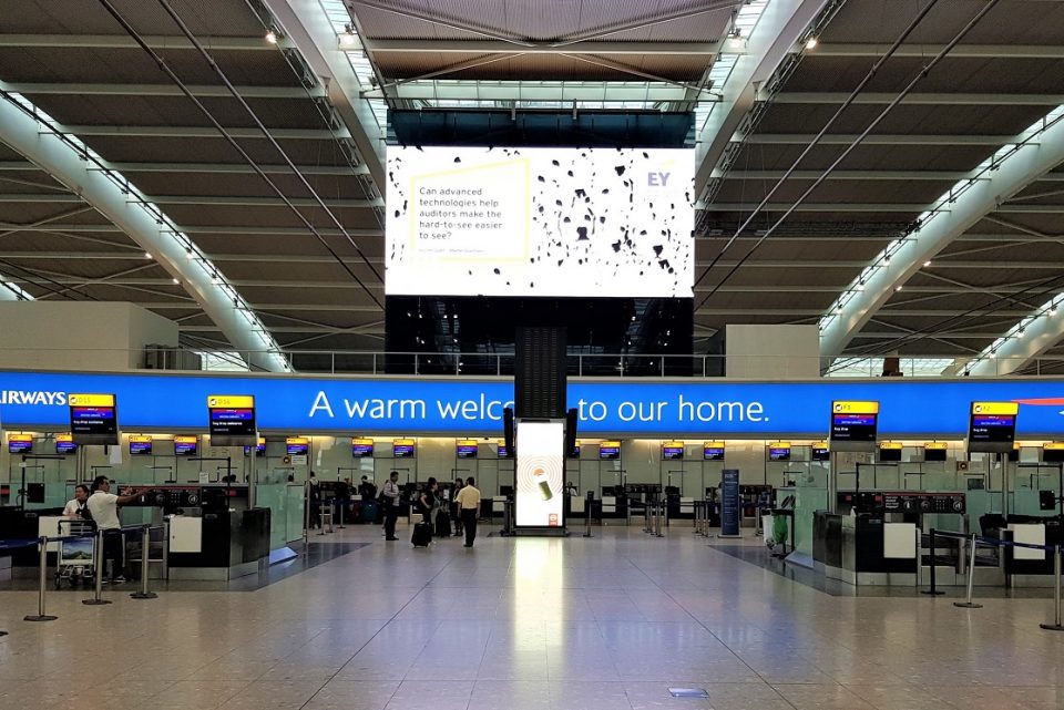 Heathrow advertising display
